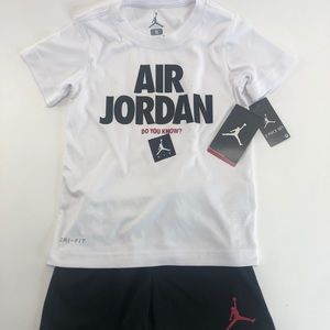Boys. Air Jordan. Athletic shirt/short  set